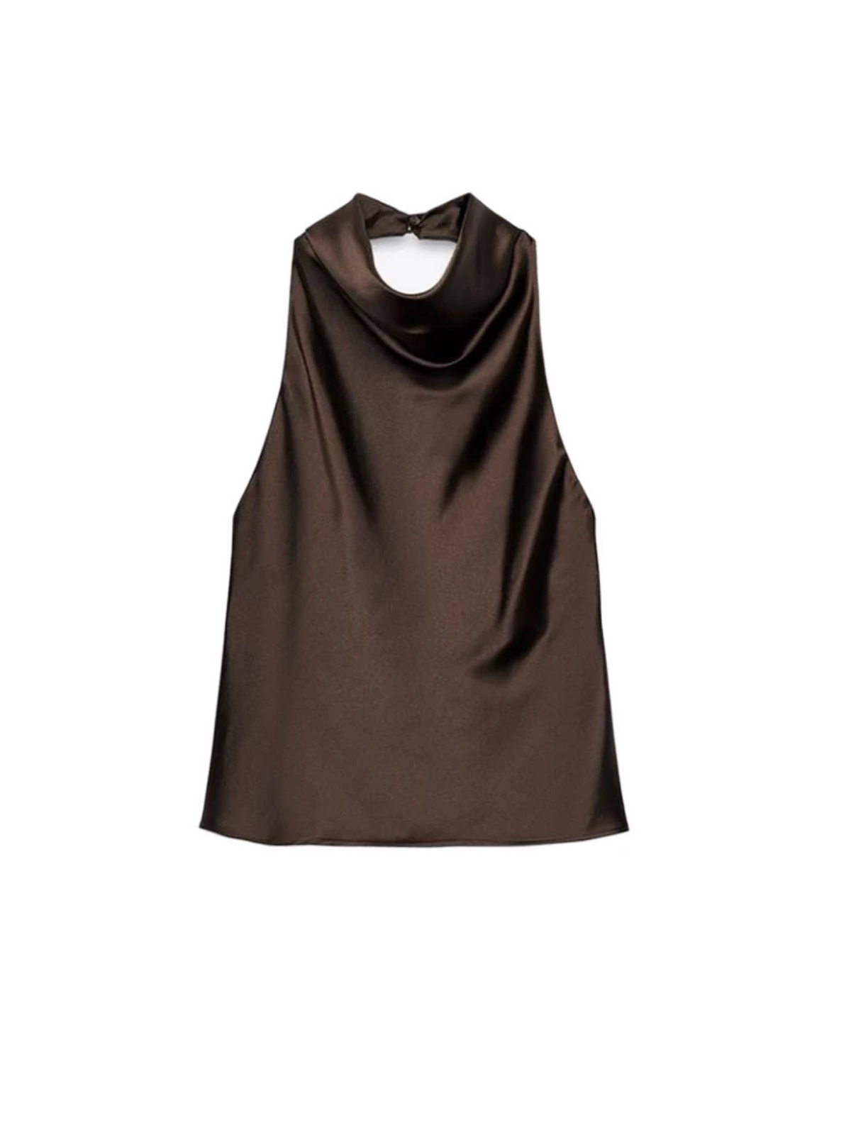 Backless Satin Halter Camisole