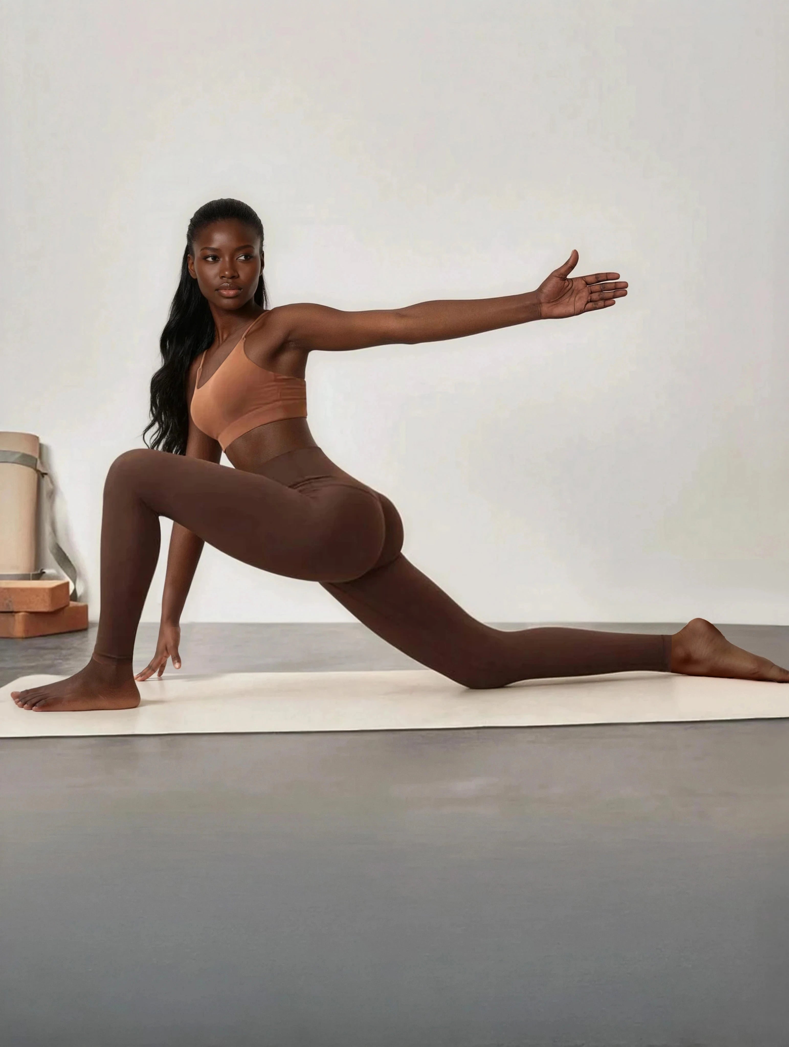 Leggings a vita altissima con tasca in fibra Tactel elasticizzata in 4 direzioni, non trasparente e morbida come il burro