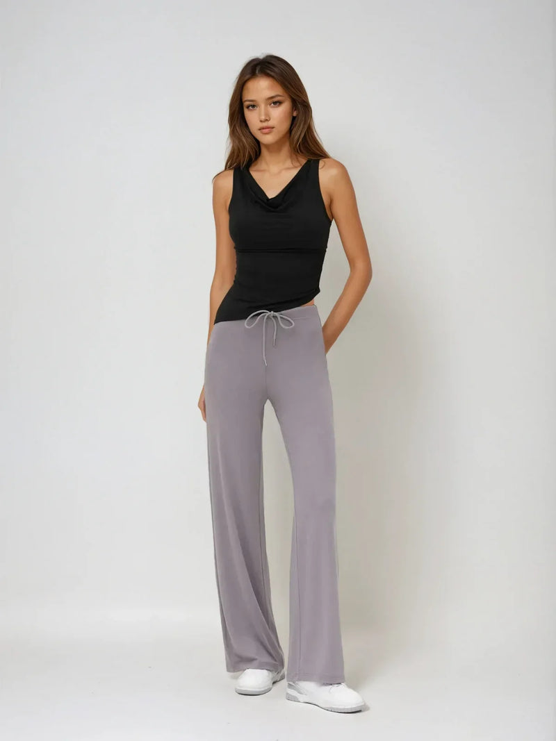 Top senza maniche drappeggiato moderno