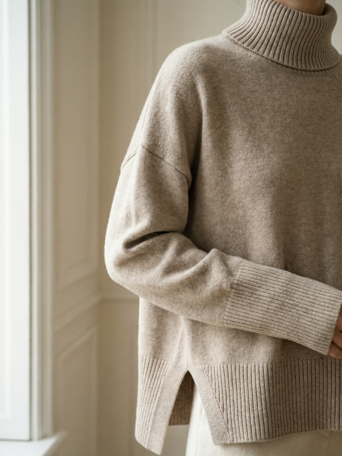 Cozy Winter Knit Turtleneck Pullover