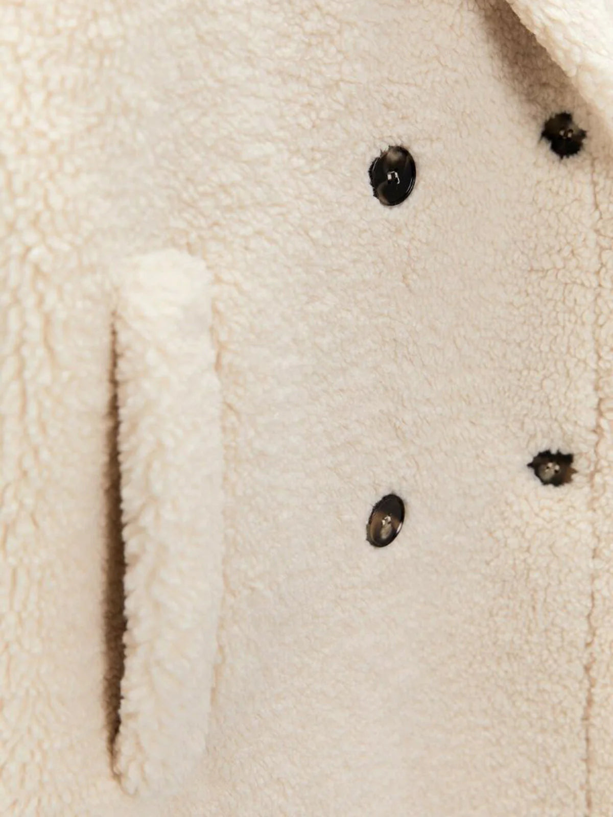 Double Pockets Fleece Coat - LA FEMME WANDERER