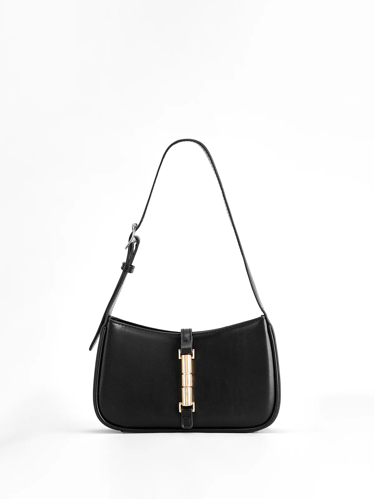 Golden Wist Lock Shoulder Bag - LA FEMME WANDERER