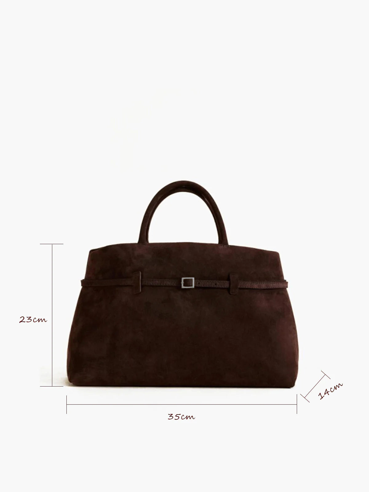 Vintage Buckle-Design Top-Handle Bag - LA FEMME WANDERER