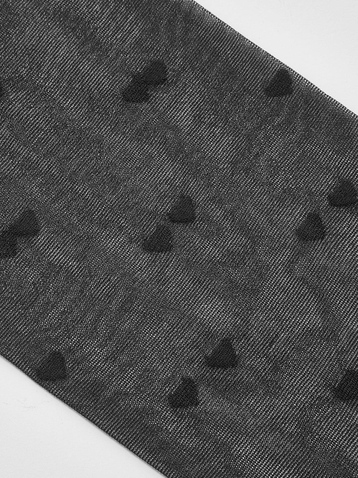 Heart-Pattern Sheer Tights - LA FEMME WANDERER