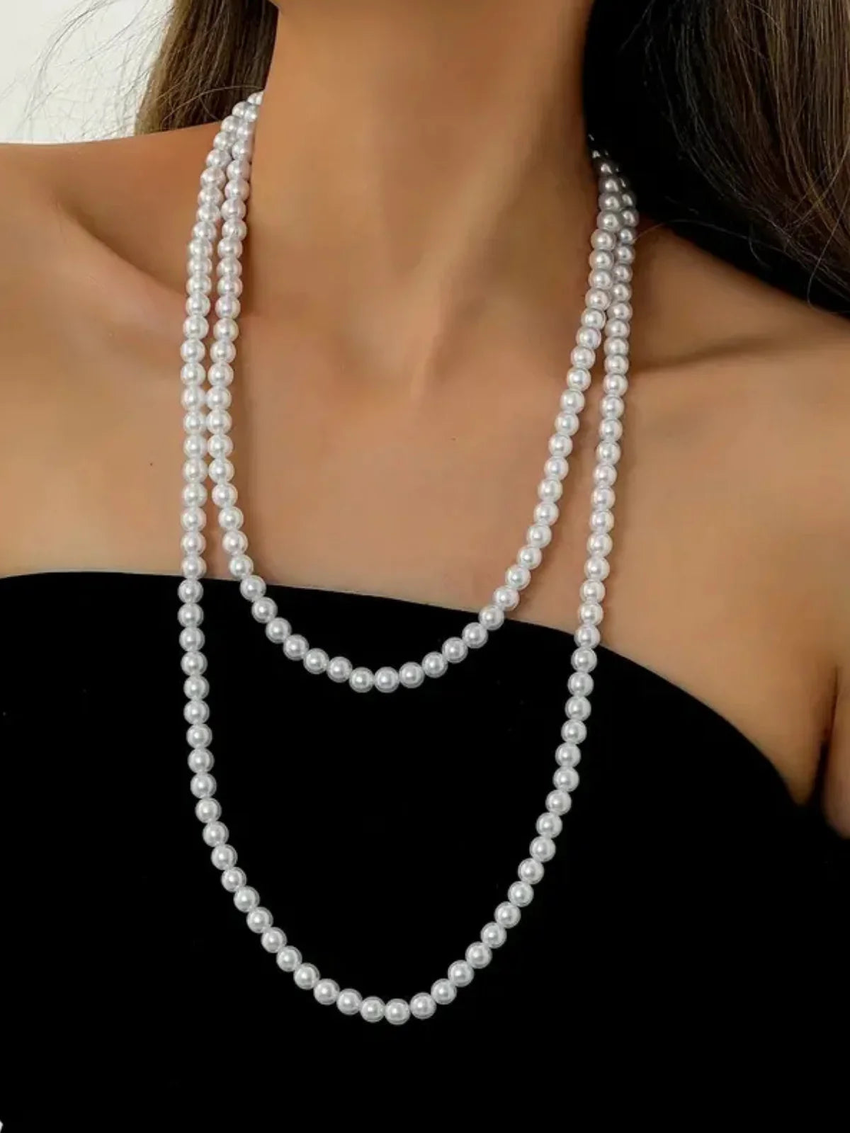 Simple Knotted Multilayer Long Necklace - LA FEMME WANDERER