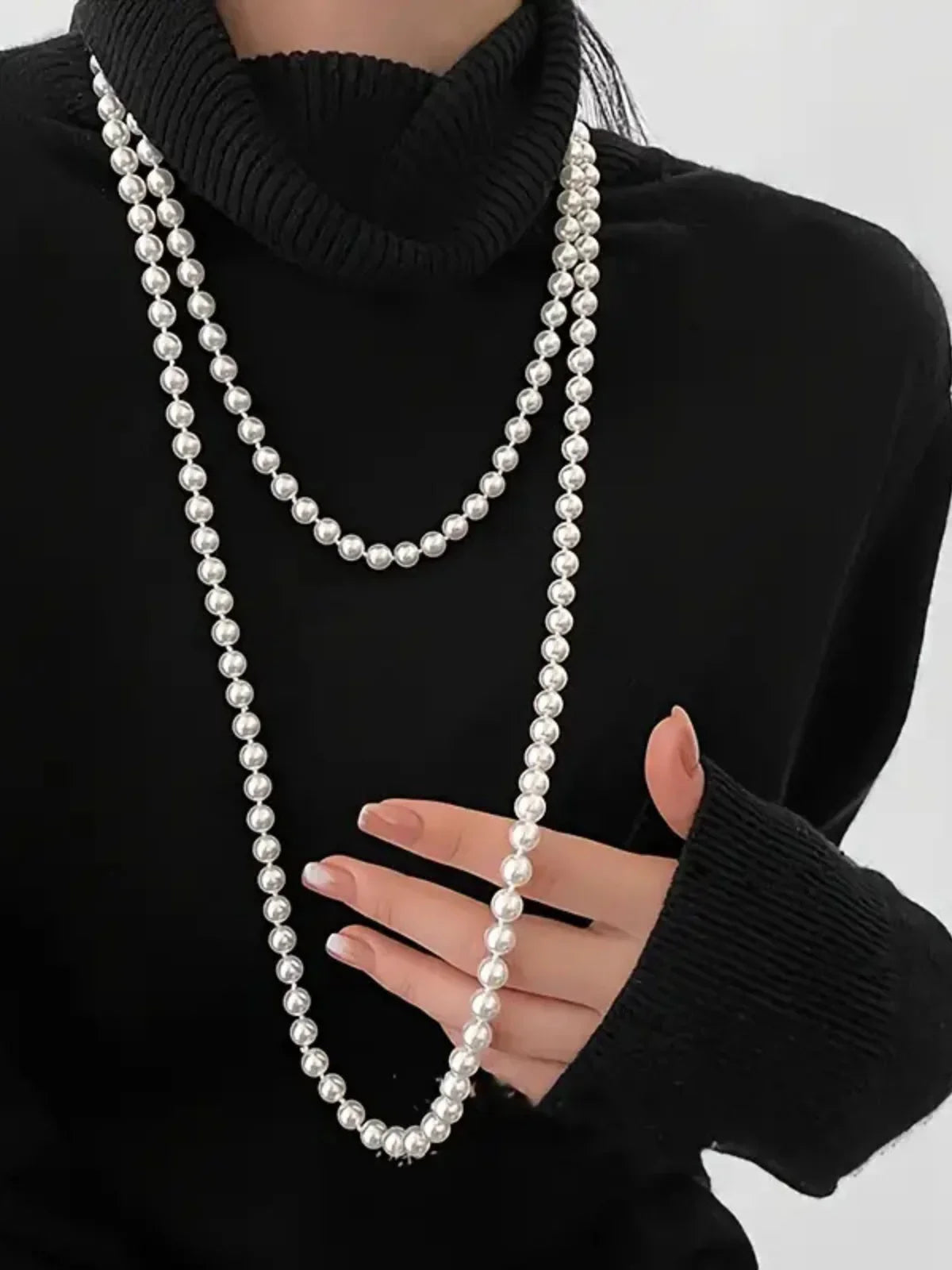 Simple Knotted Multilayer Long Necklace - LA FEMME WANDERER