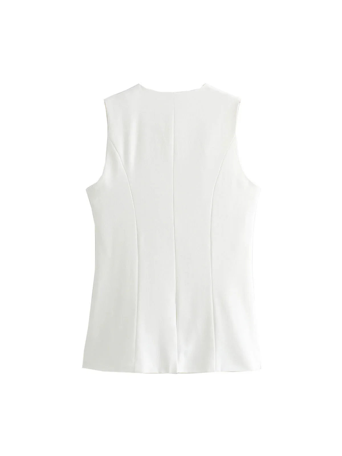 White Cotton Vest - LA FEMME WANDERER