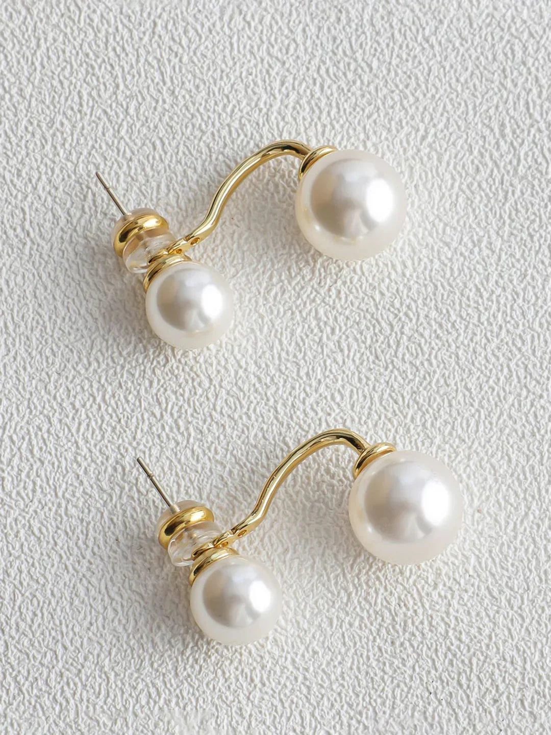 Timeless Twin Pearl Studs - LA FEMME WANDERER