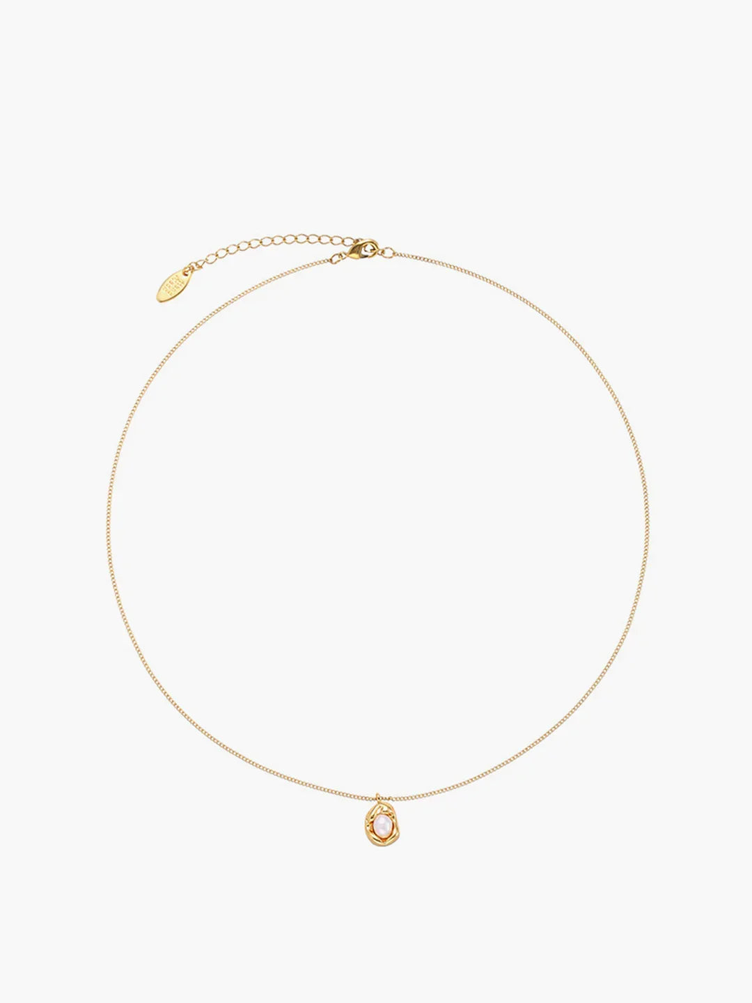 Minimal Pearl Drop Necklace - LA FEMME WANDERER