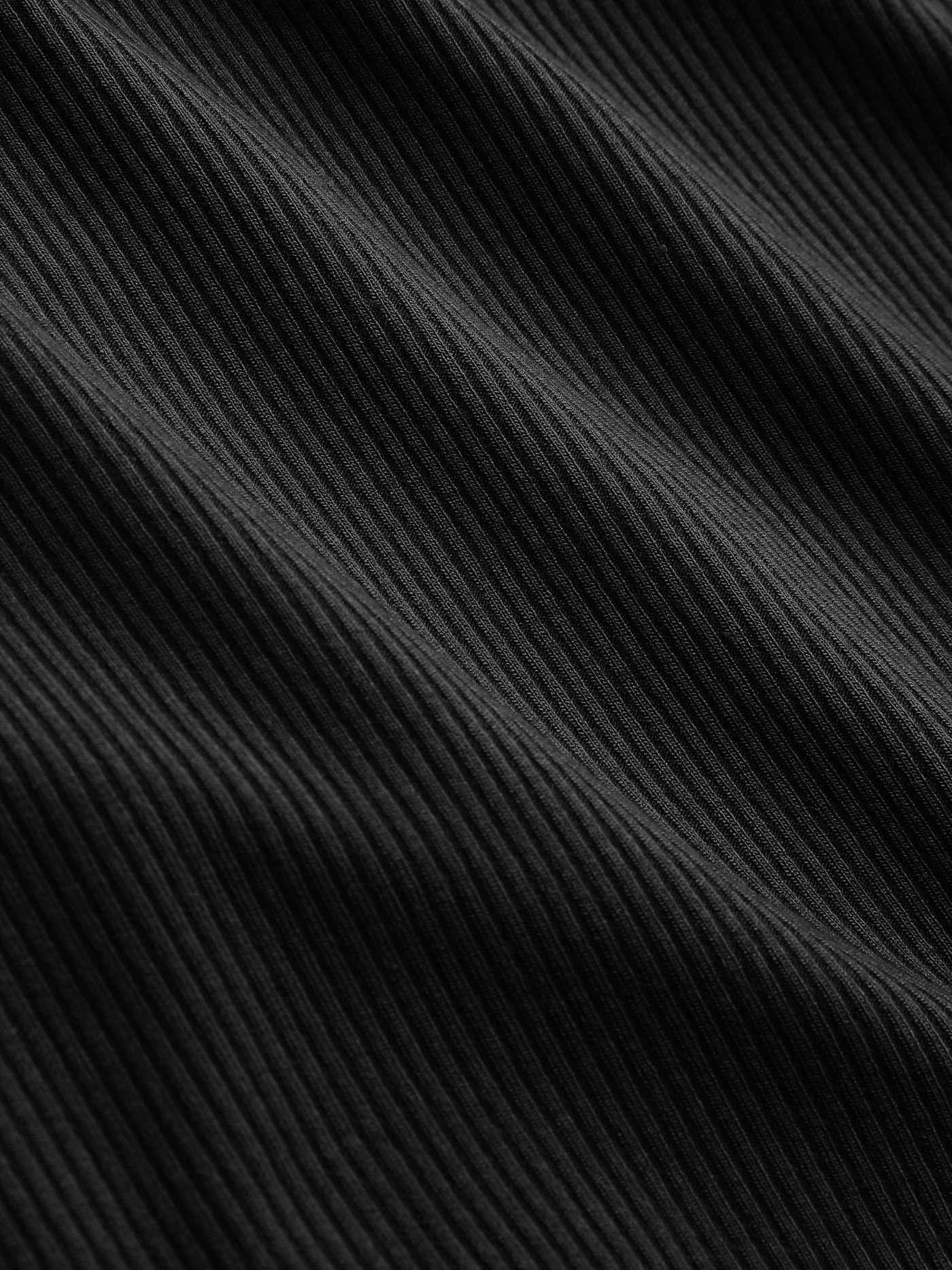 Solid Asymmetrical Neck Long Sleeve Top - LA FEMME WANDERER