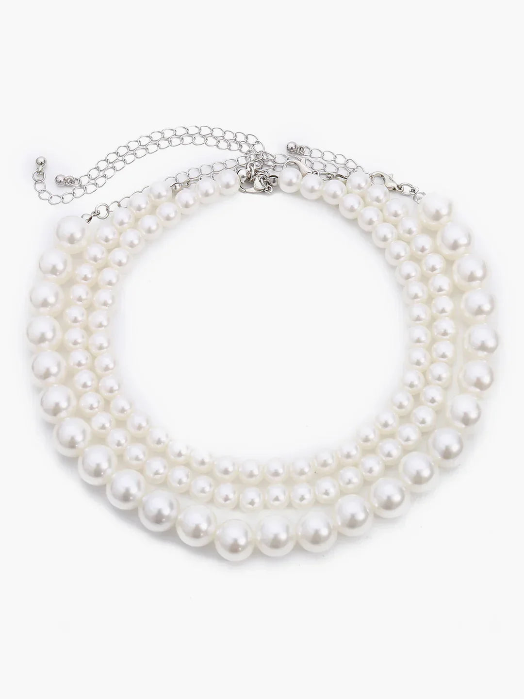 Bohemian Style Triple Layer Pearl Necklace - LA FEMME WANDERER