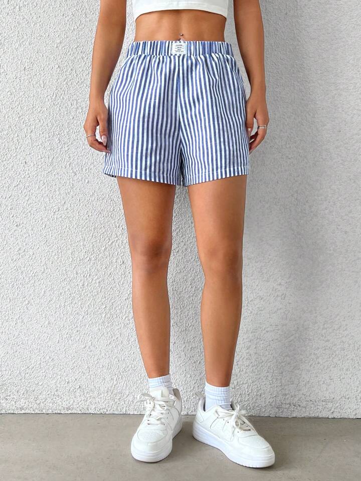 Classic Stripe Summer Shorts – Casual Relaxed Fit Warm Weather Staple
