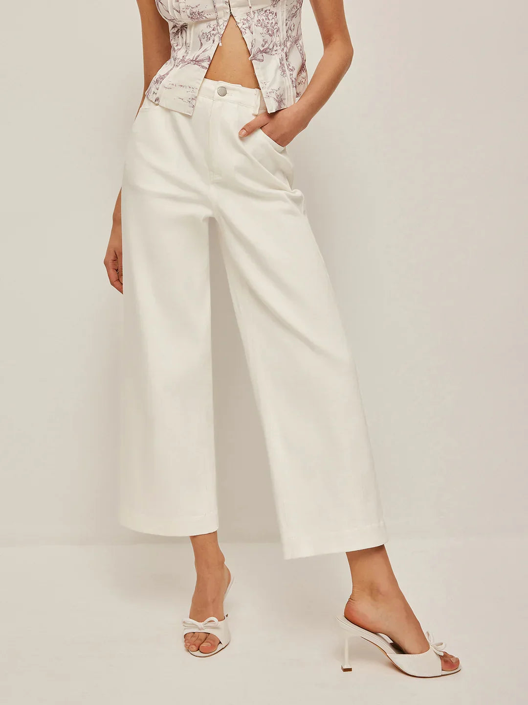 Women's Fashion Jeans Wide Leg Pants - LA FEMME WANDERER