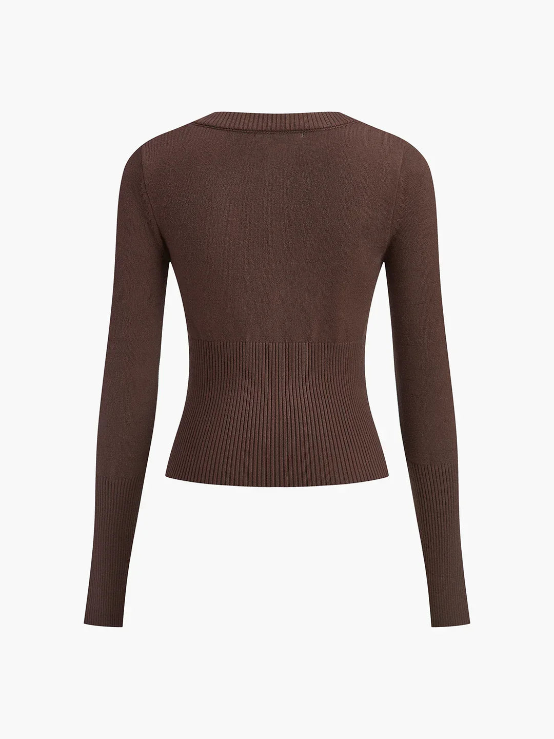 Slim Breasted Knitted Cardigan & Elastic Waist Pleated Skirt Matching Suit - LA FEMME WANDERER