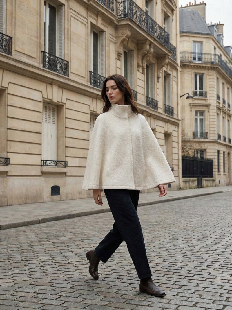 Giacca Teddy Mantella con Cerniera Frontale e Collo Alto