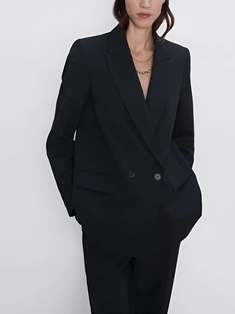 Always Chic Double Breasted Blazer