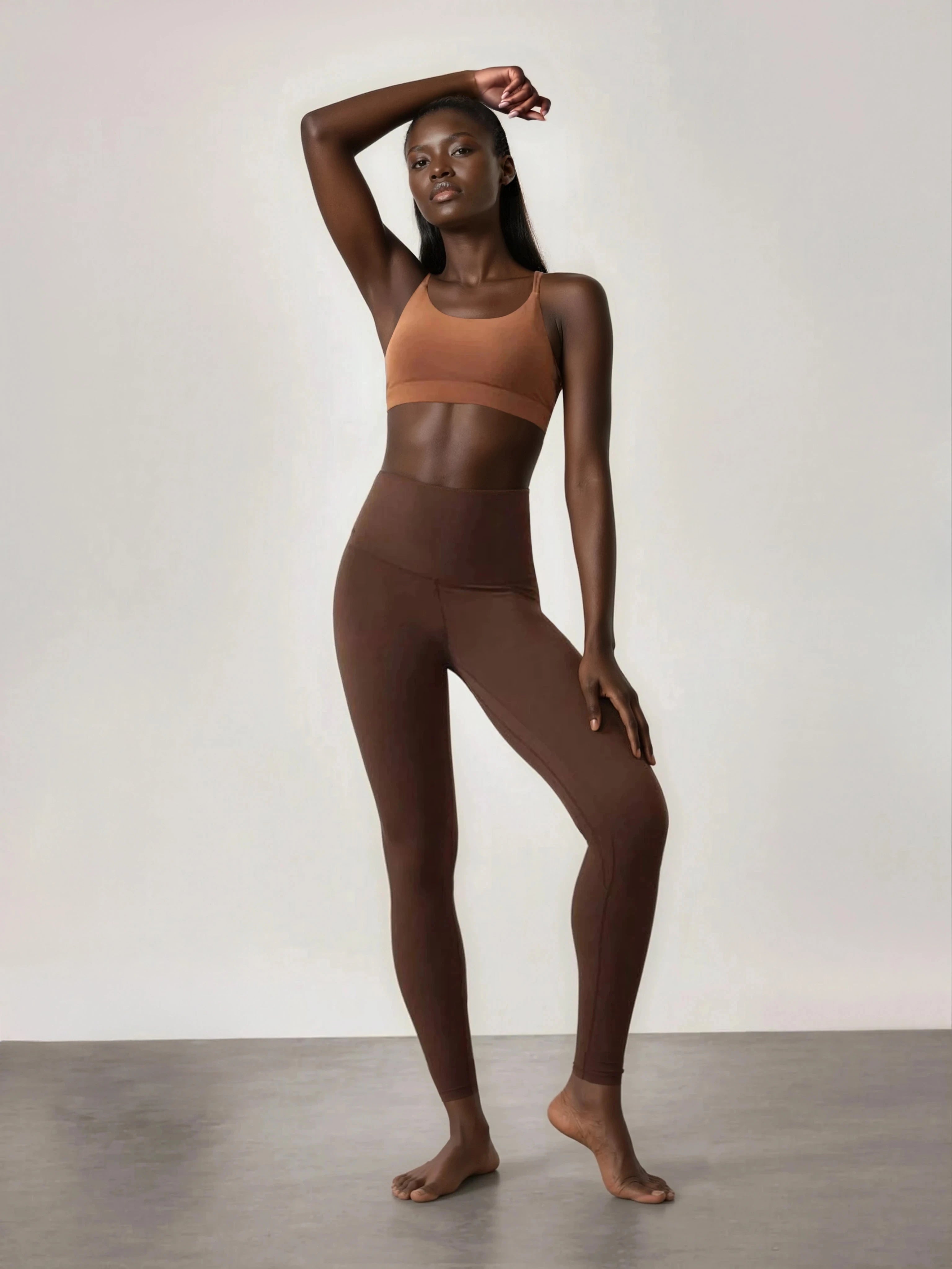 Leggings a vita altissima con tasca in fibra Tactel elasticizzata in 4 direzioni, non trasparente e morbida come il burro