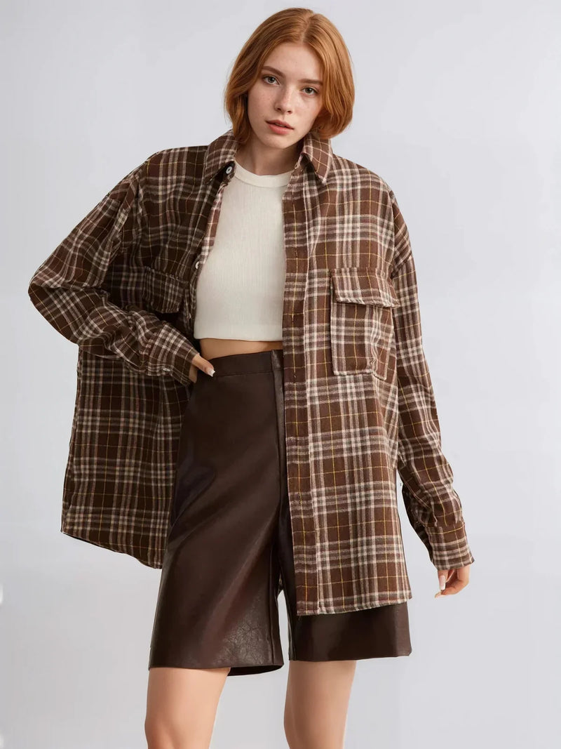 Always Casual Versatile Plaid Polo Shirt