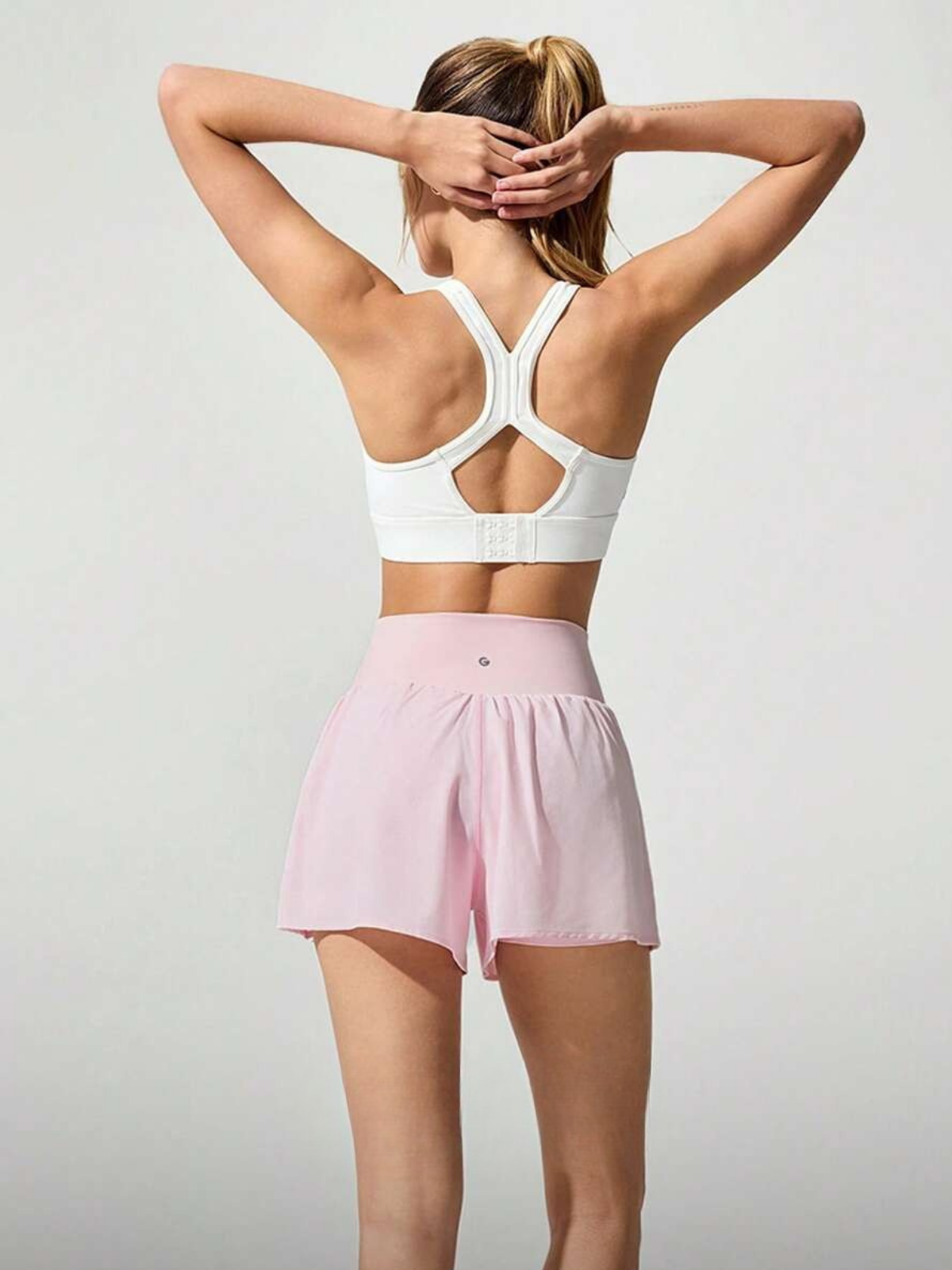 Pantaloncini da corsa antisudore con tasche a vita media e asciugatura rapida