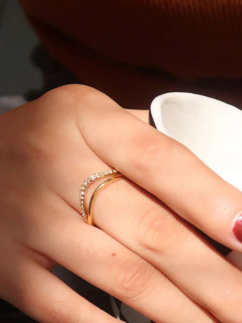 Anello in oro con diamanti