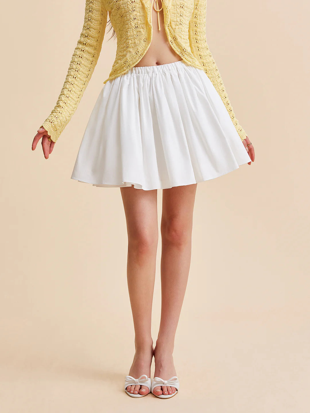 Effortless Chic Cotton Pleated Skirt - LA FEMME WANDERER