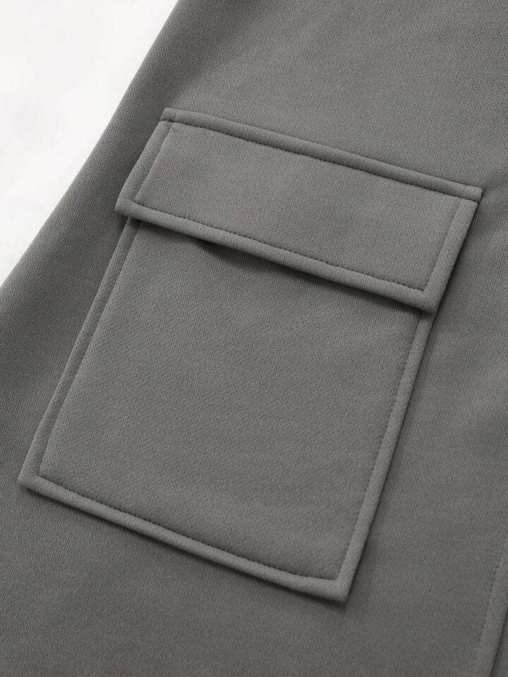 Elegant Pocket Detail Mini Dress – Contemporary Everyday Style