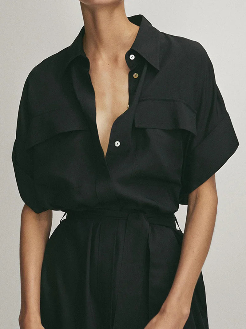 Abito midi con tasche allacciate Always Elegant Polo