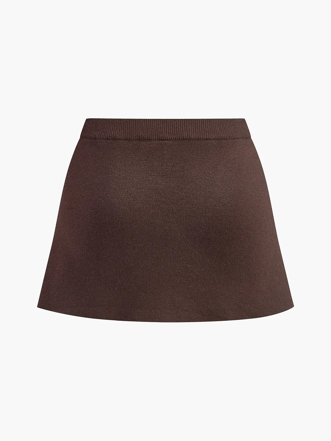 Slim Breasted Knitted Cardigan & Elastic Waist Pleated Skirt Matching Suit - LA FEMME WANDERER