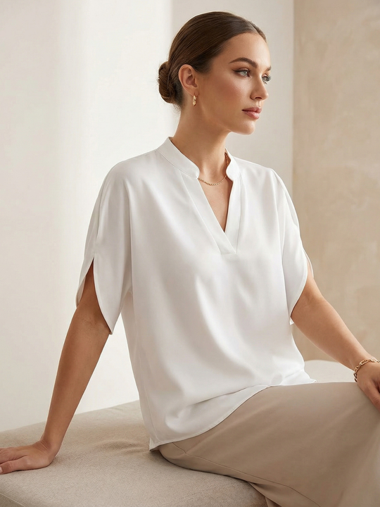 Top casual in chiffon